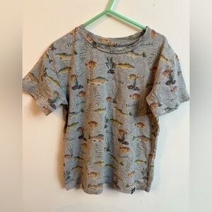 Hooké Kids Gray Graphic T-Shirt fish 7 years